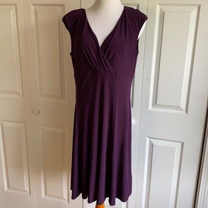 Ralph Lauren Plum Jersey Dress Size 16